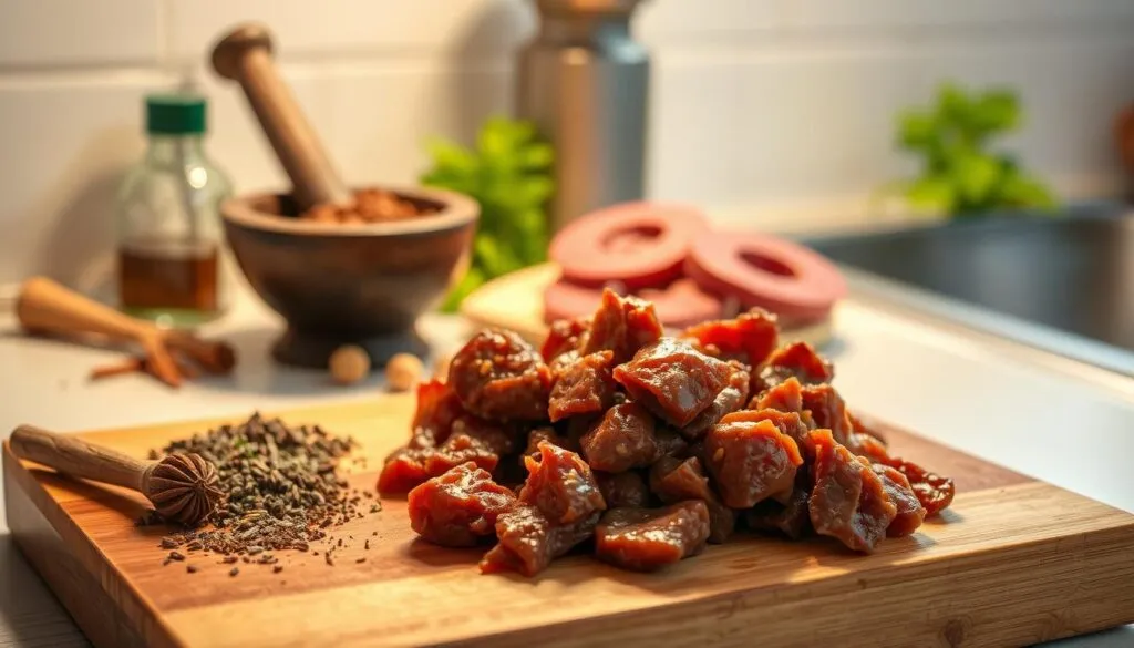 Jamaican Brown Stew meat preparation