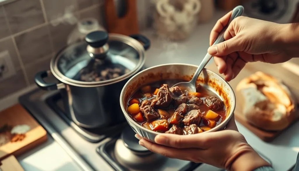 reheating homemade stew